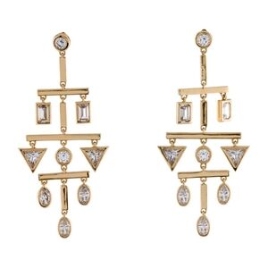 Mignonne Gavigan lux drop earrings 14k gold plated